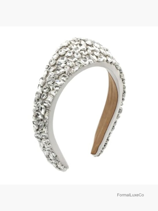 Sparkling Rhinestone Crystal Crown Headband for Women Elegant Hair Accessory